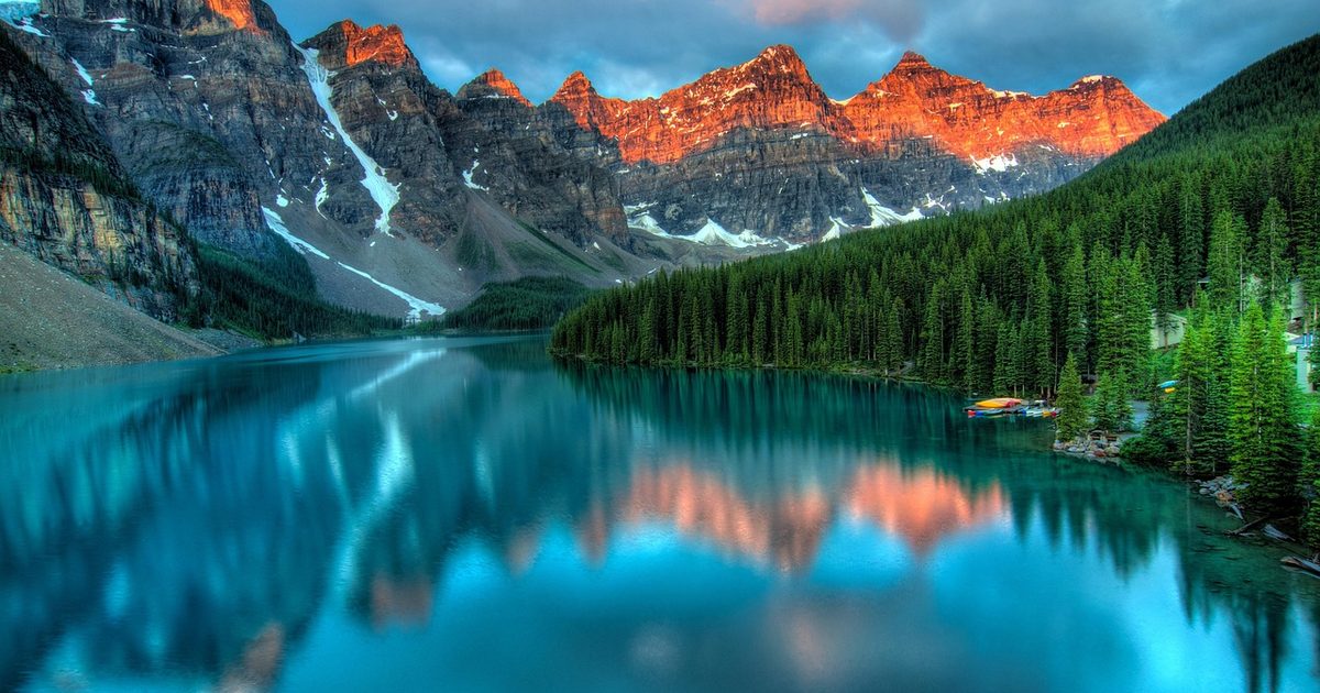 A lake in Banff, Alberta, Canada