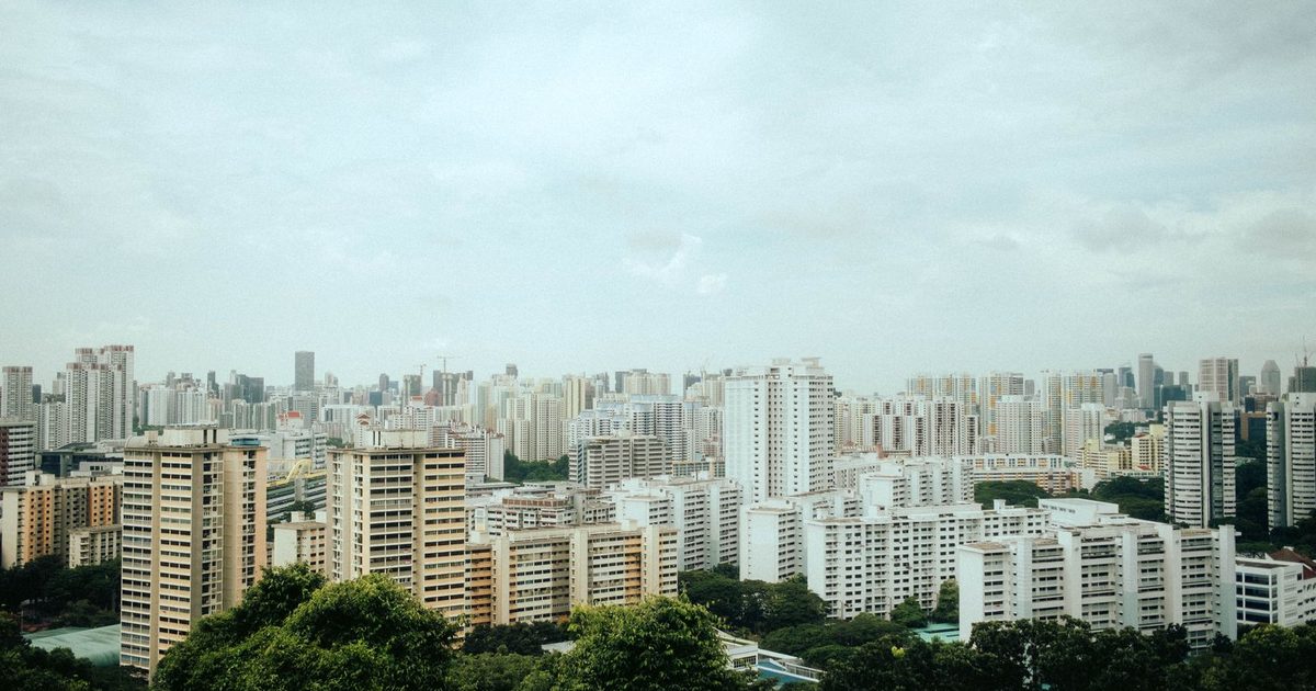 The Singapore skyline