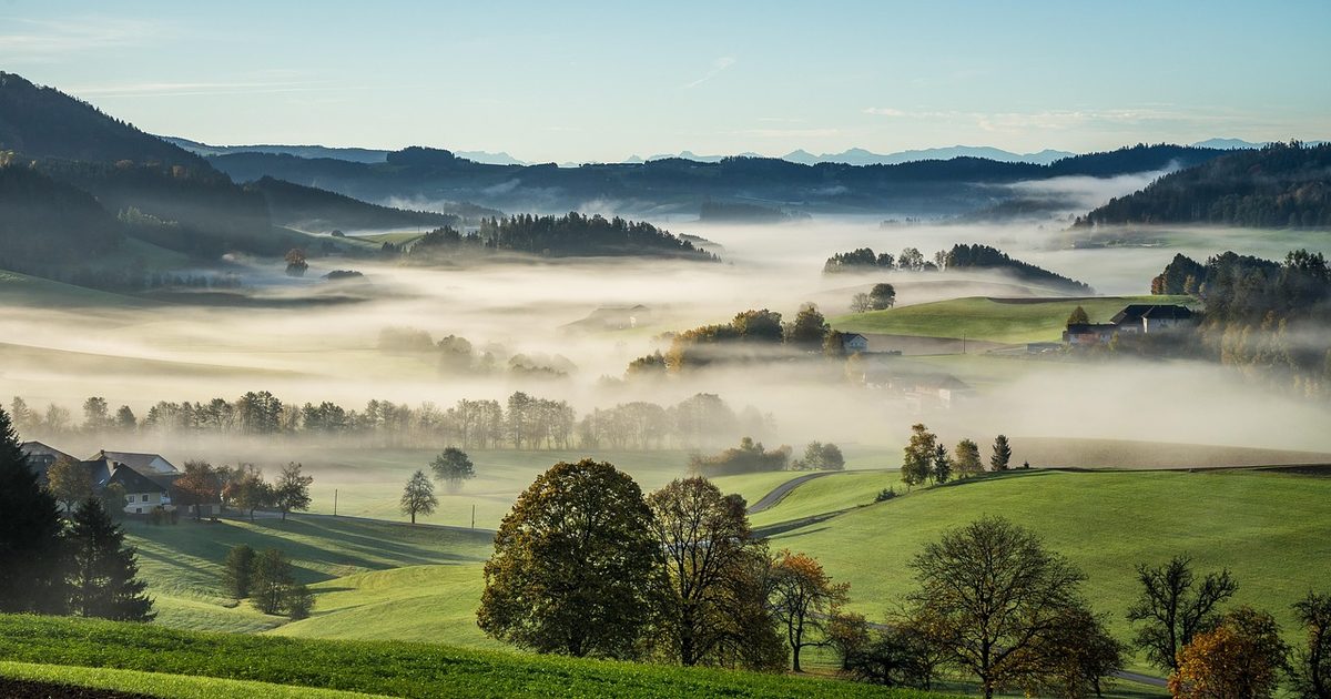 Fog over the Mühlviertel, Upper Austria